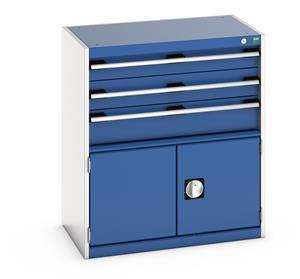 Drawer Cabinet 900 mm high - 3 drawers, 1 cupboard Bott Drawer Cabinets 800 Width x 525 Depth 58/40012023.11 Drawer Cabinet 900 mm high 3 drawers 1 cupboard.jpg